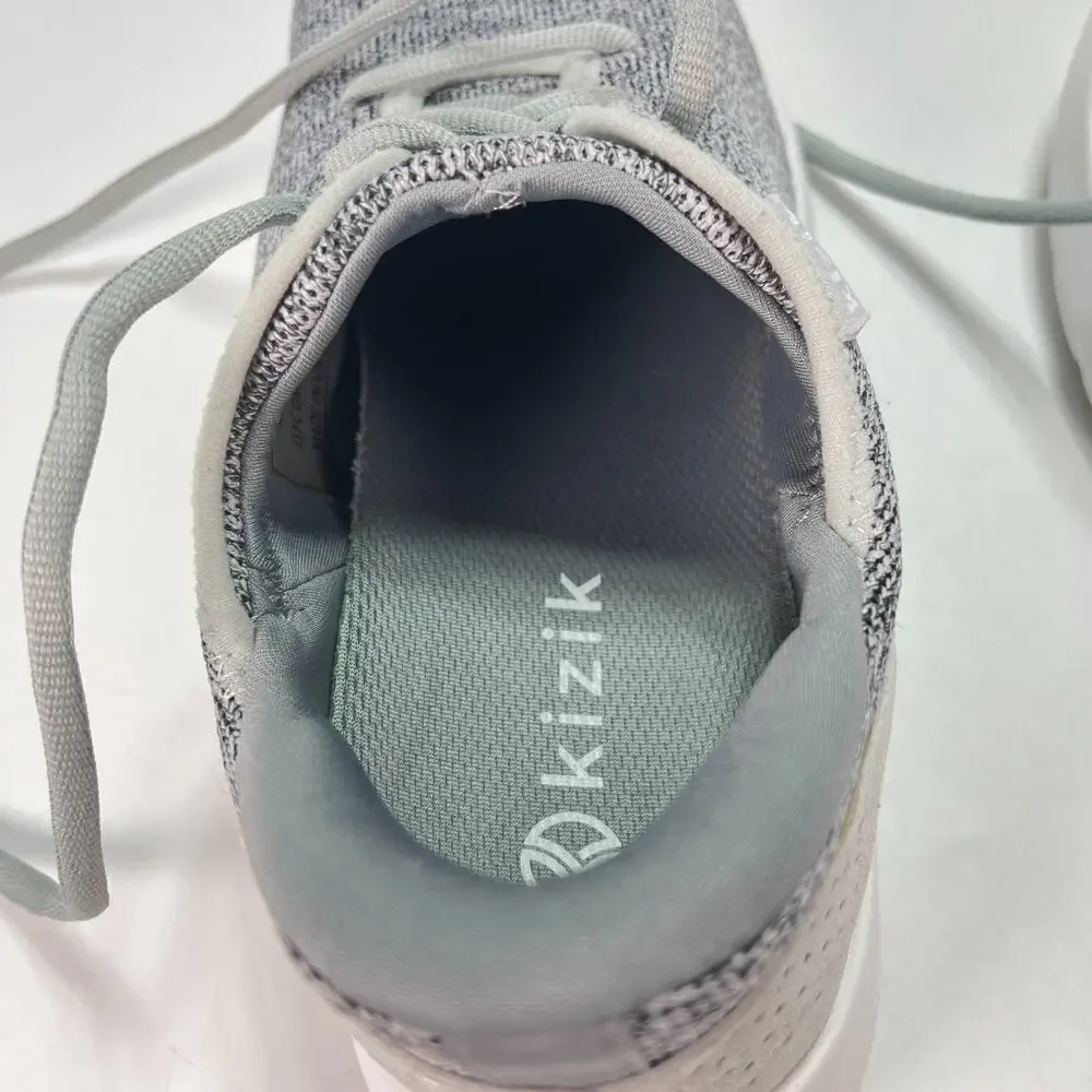 Kizik Madrid Eco Knit Grey Heather Lace Up Slip On Shoes DMADHG01-1D Mens Sz 8.5